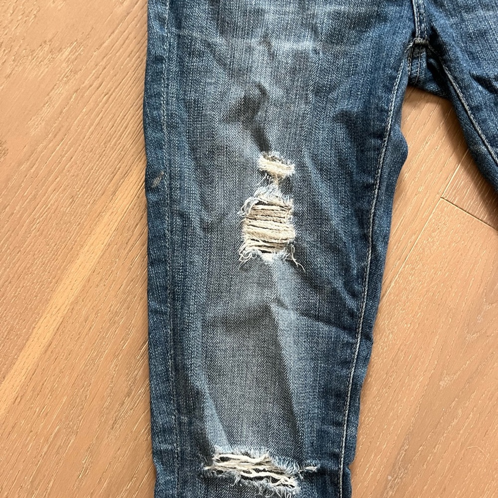 Skinny distressed ag denim
